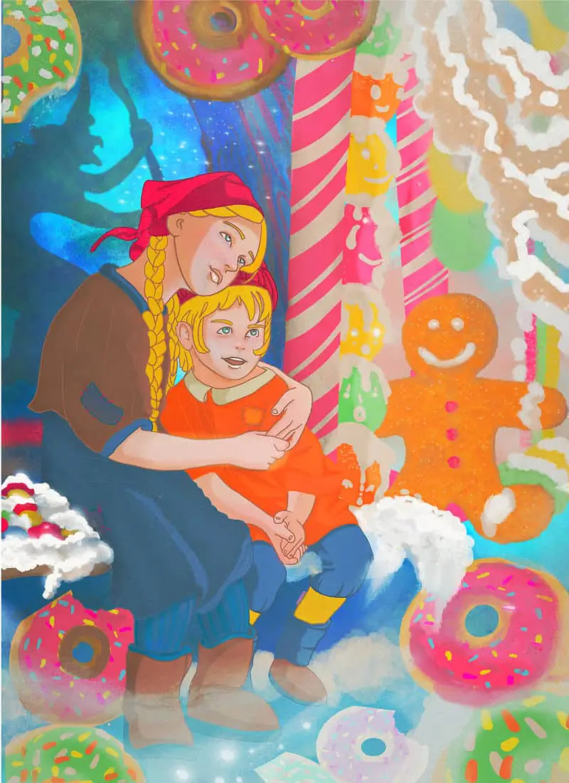 Hansel and Gretel portfolio illustration