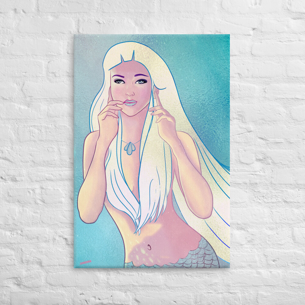 little mermaid 2 canvas-in-24x36-front