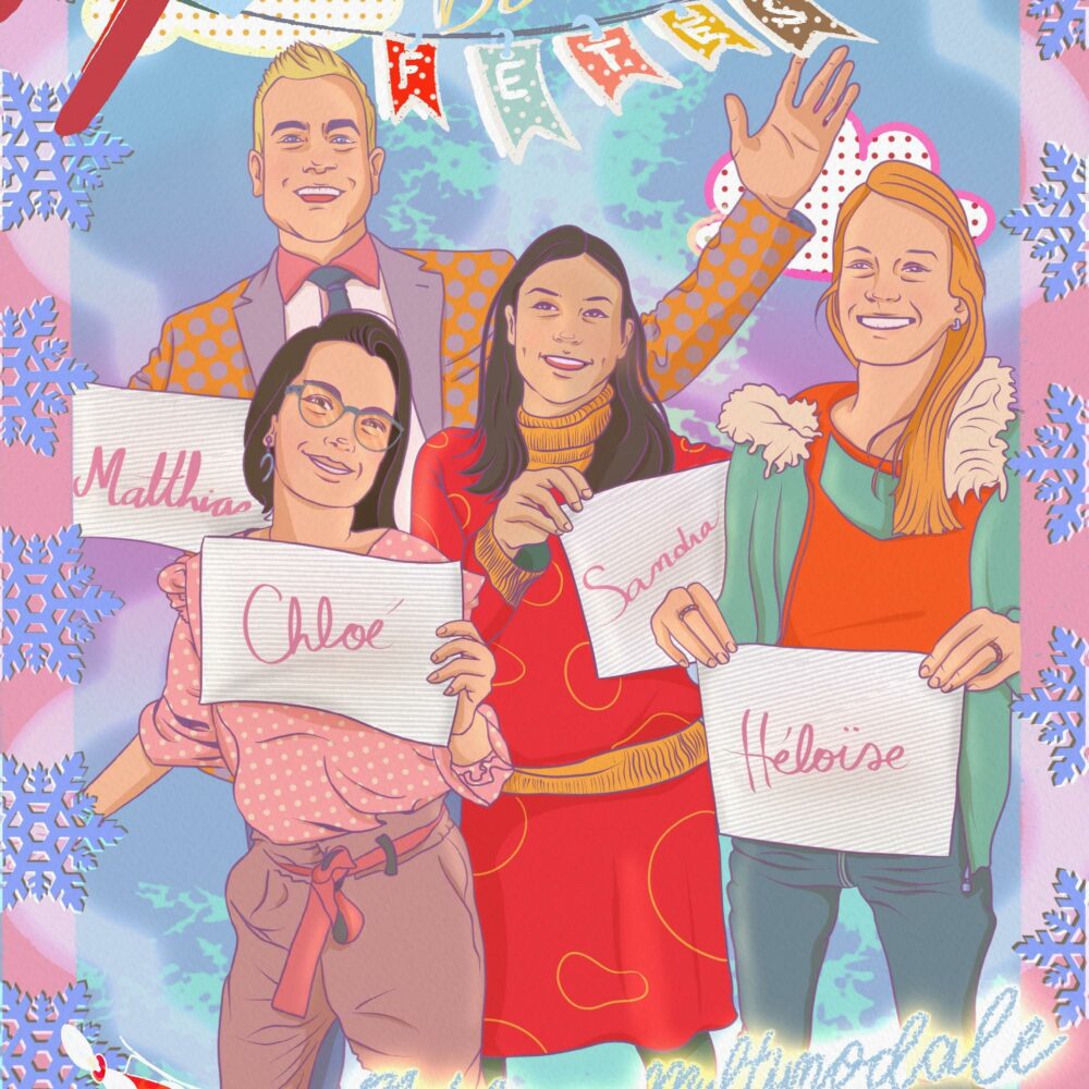 Personalized corporate Christmas greeting card